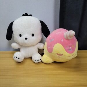Plush‎ Bundle Sanrio Pochacco Aurora Enchanting Tasty Peach Narwhal Hello Kitty